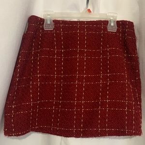 4/$20 Forever 21/F21 Maroon Tweed Skirt